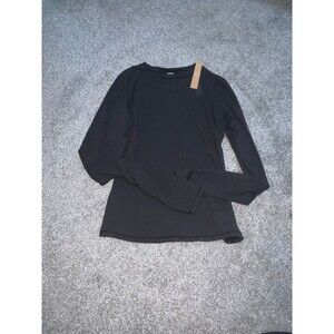 SKIMS Black Fit Everybody Long Sleeve Tee